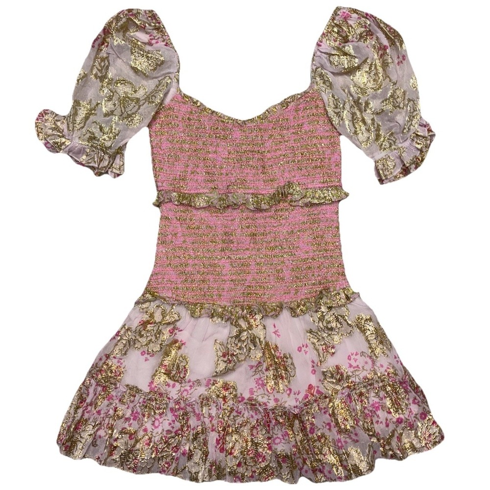 Floral Pink and Cream Dress - Picture 4 of 11